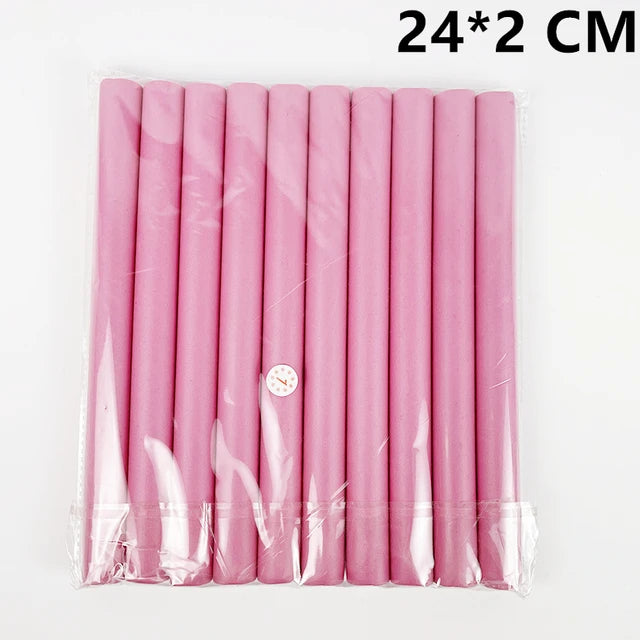 10Pcs Flexible Curling Rods 